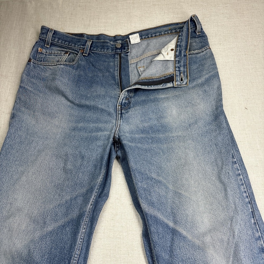 Vintage Levis 550 Jeans Mens 40x32 Relaxed Fit Red Tab Medium Wash 100‎ % Cotton